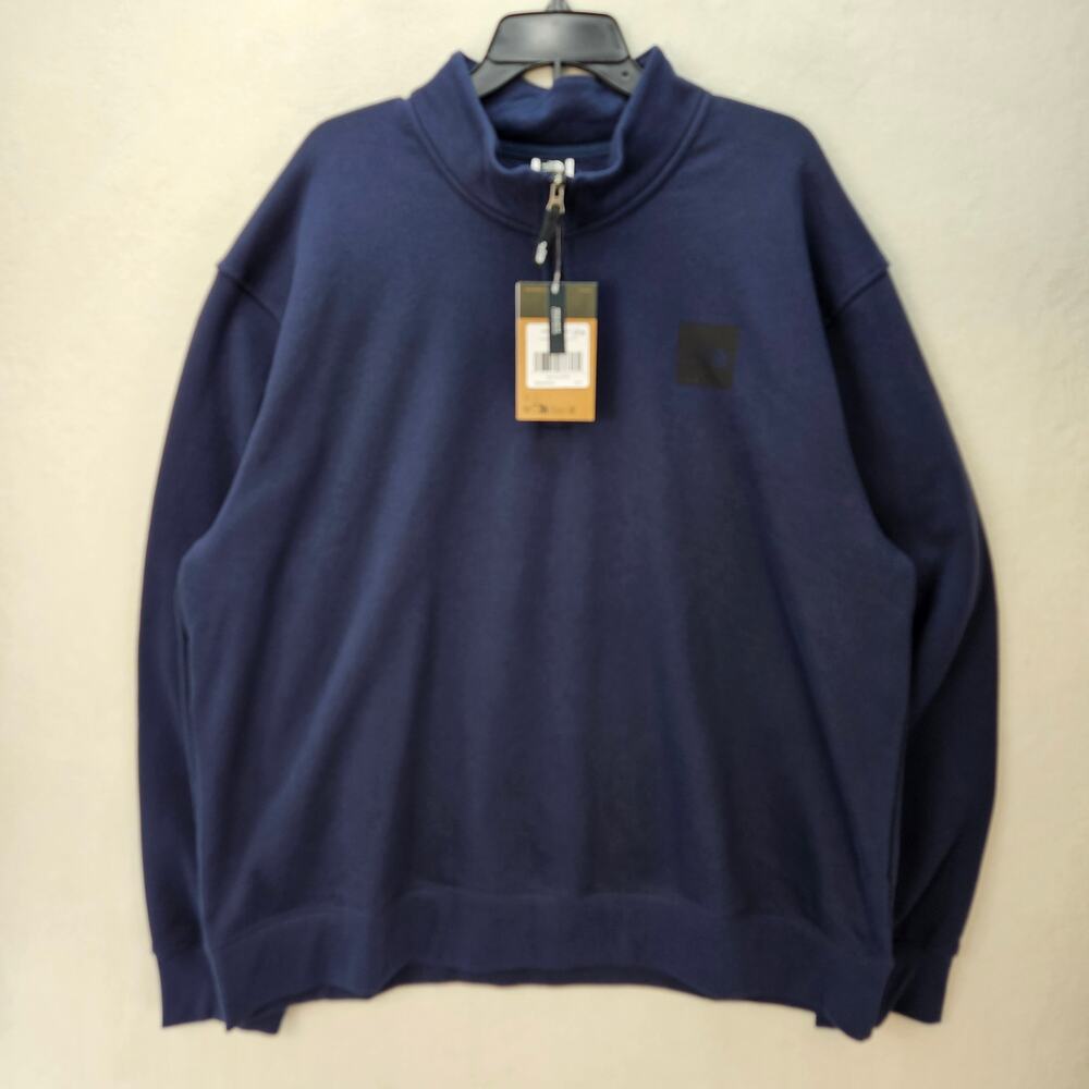 THE NORTH FACE MEN'S XXL SUMMIT NAVY BOX HALF DOME 1/4 ZIP SWEATSHIRT